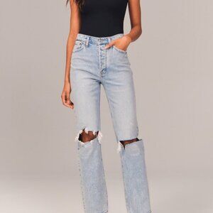 Abercrombie High Rise Dad Jeans size 00 24s
